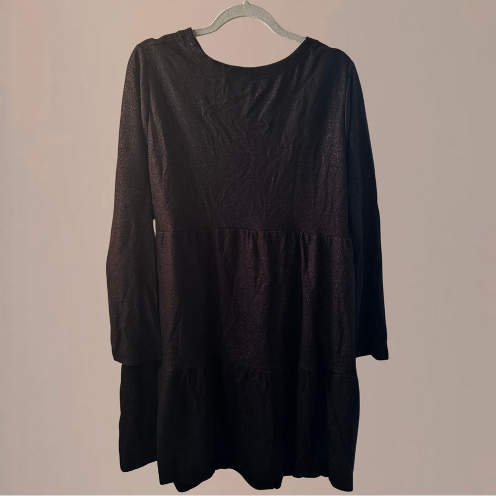 Torrid Super Soft Plush Black Sleep Lounge Dress Long Sleeve | Size 2X Plus Size